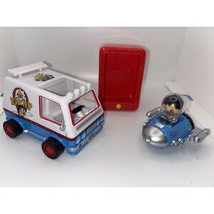 Ryan’s World Vehicle Lot Road Trip Truck Astronaut Spaceship and Display Case
